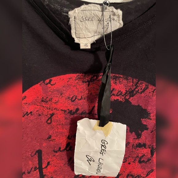 Brand New Greg Lauren "Moonshadows" T-shirt Sz 3|L - Picture 4 of 5